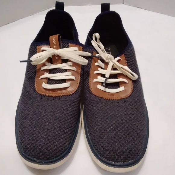 Cole Haan ZeroGrand Blue Stitchlite Comfort Oxford 10.5 - Picture 2 of 12